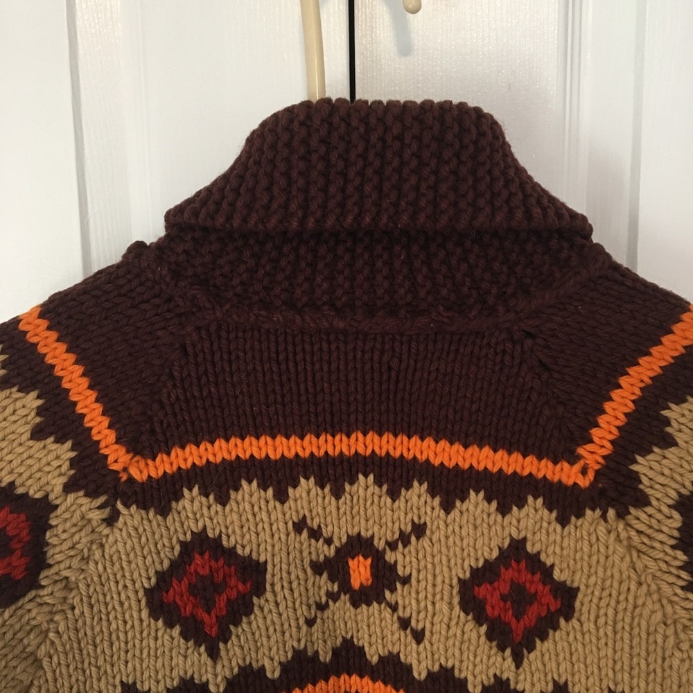 Vintage HANDKNIT CURLING SWEATER Wool unisex - Picture 10 of 16